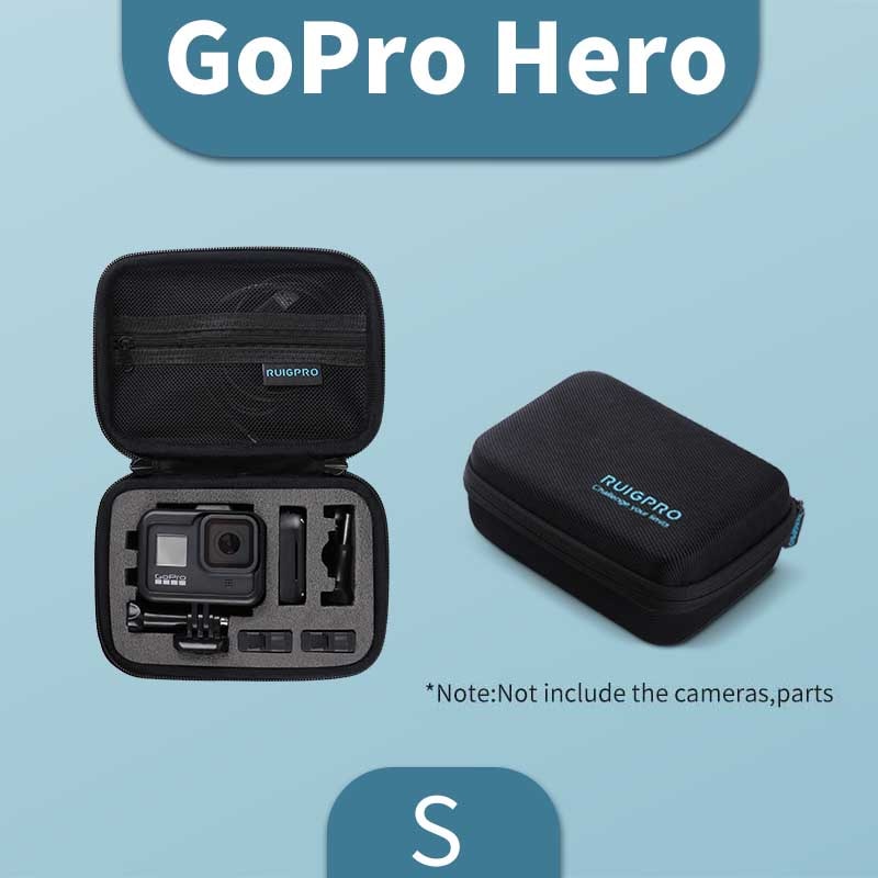 in stockNew productsPortable Storage Bag For Gopro Case for Xiaomi Yi For Go Pro Hero 9 8 7 6 5 4 Black DJI OSMO Pocket action Camera Accessories