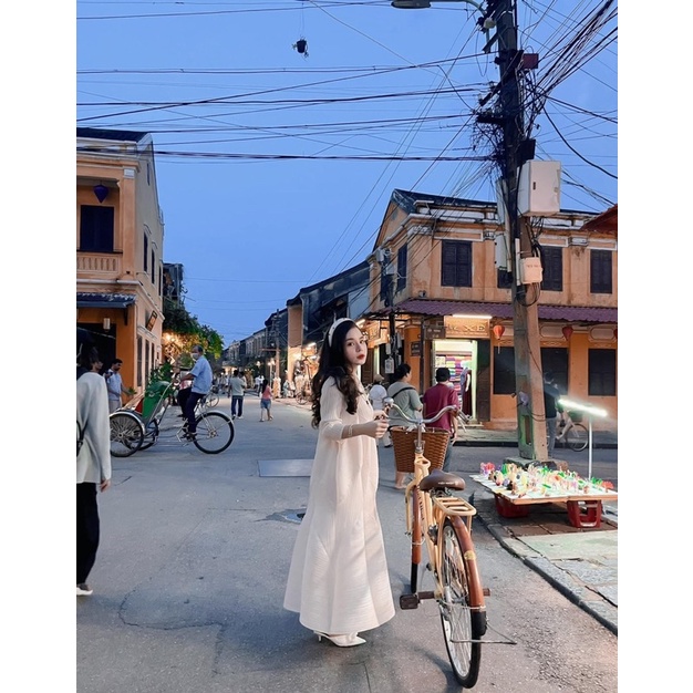 VN912 - VÁY SUÔNG BE LI GÂN ĐUÔI CÁ TAY LỠ