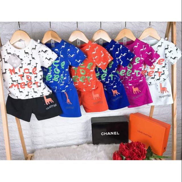Bộ coton co dãn 4c cho bé( hình thật)