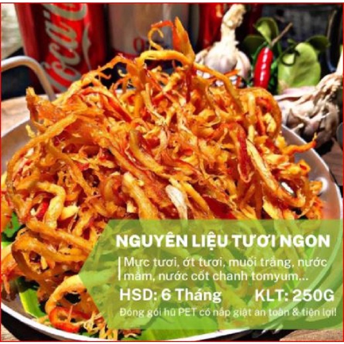 [freeship+xả kho 3 ngày]Mực sợi sốt chanh vị Thái tomyum HỘP 250GR,lạ miệng siêu ngon nếu nghiện mực thì không thể bỏ qu | BigBuy360 - bigbuy360.vn