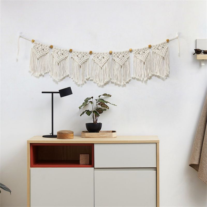 Dây treo Macrame trang trí phong cách boho decor, trang trí nhà cửa, phụ kiện chụp ảnh