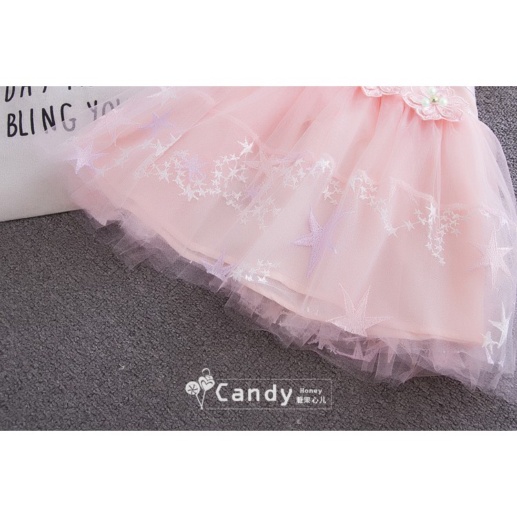 Váy công chúa bé gái size 8-16kg đính bông