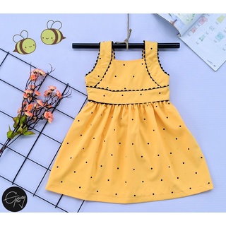 < ĐẦM TẾT BÉ GÁI> ĐẦM BÉ GÁI CHẤM BI 29-44KG