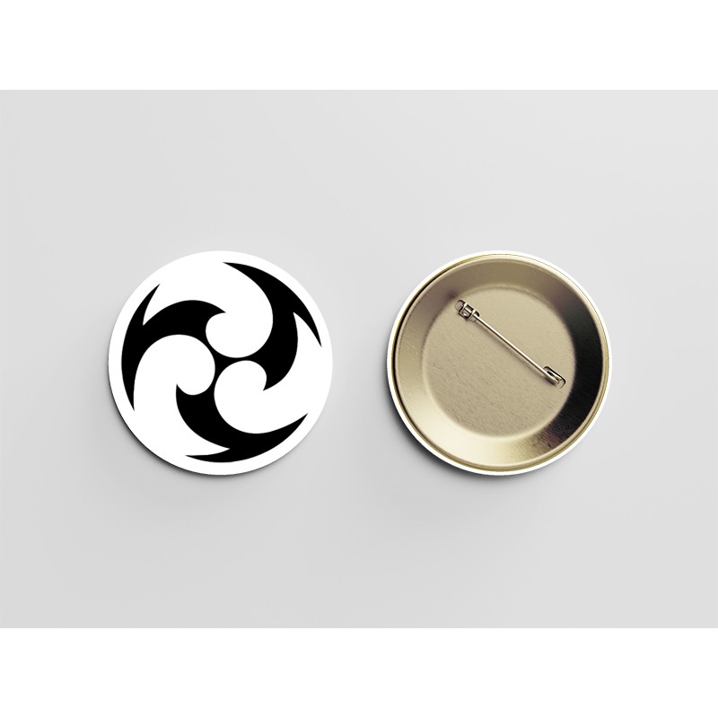 (nhiều mẫu) Huy hiệu cài áo IN HÌNH  PHÙ HIỆU NGUYÊN TỐ GENSHIN IMPACT anime chibi M3