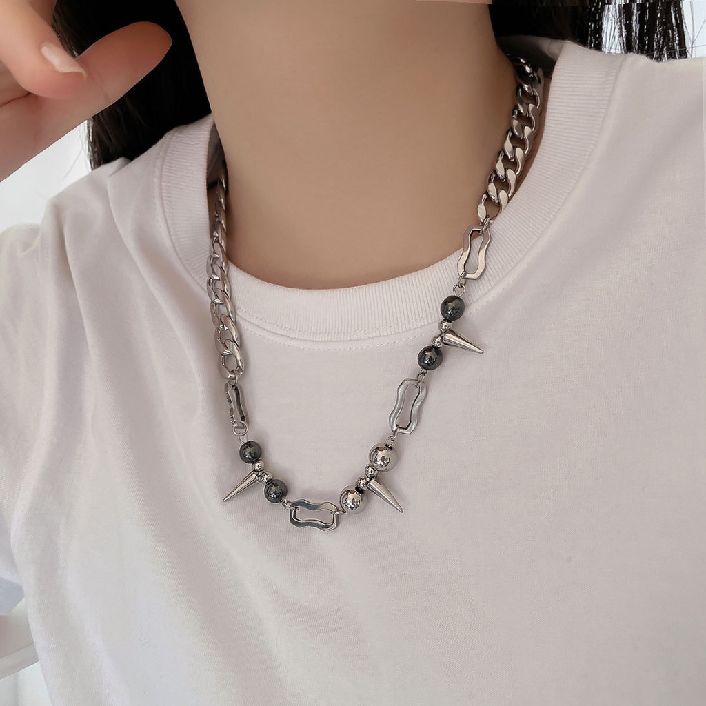 Vòng cổ Đính Đinh Tán Phong Cách Hiphop Thời Trang Cho Nam Nữ