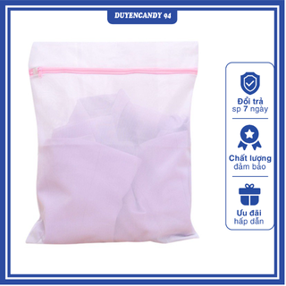 Túi Giặt Nhật Daiso - túi giặt vải lưới kích thước 60x60 cm