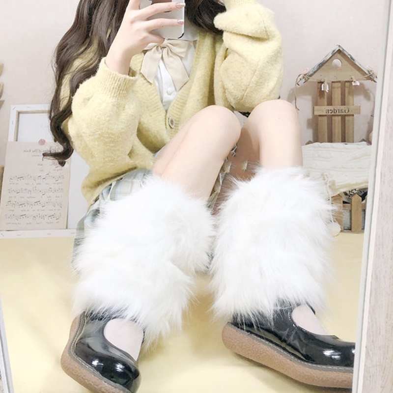 XIXI Vớ Ống Chân Lông Giả Dày Giữ Ấm Mùa Đông