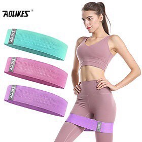 Dây kháng lực tập gym Aolikes, Dây tập mông chân miniband cho nữ giá rẻ Bin Sports DKL001