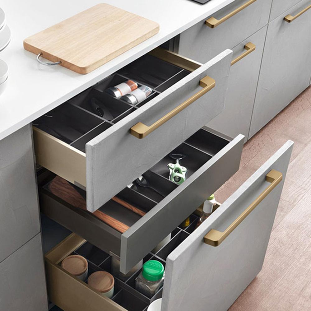 Nhẫn Hợp Kim Nhôm Nhám Phong Cách Châu Âu|Tay Nắm Cửa Tủ Bếp Chất Lượng Cao