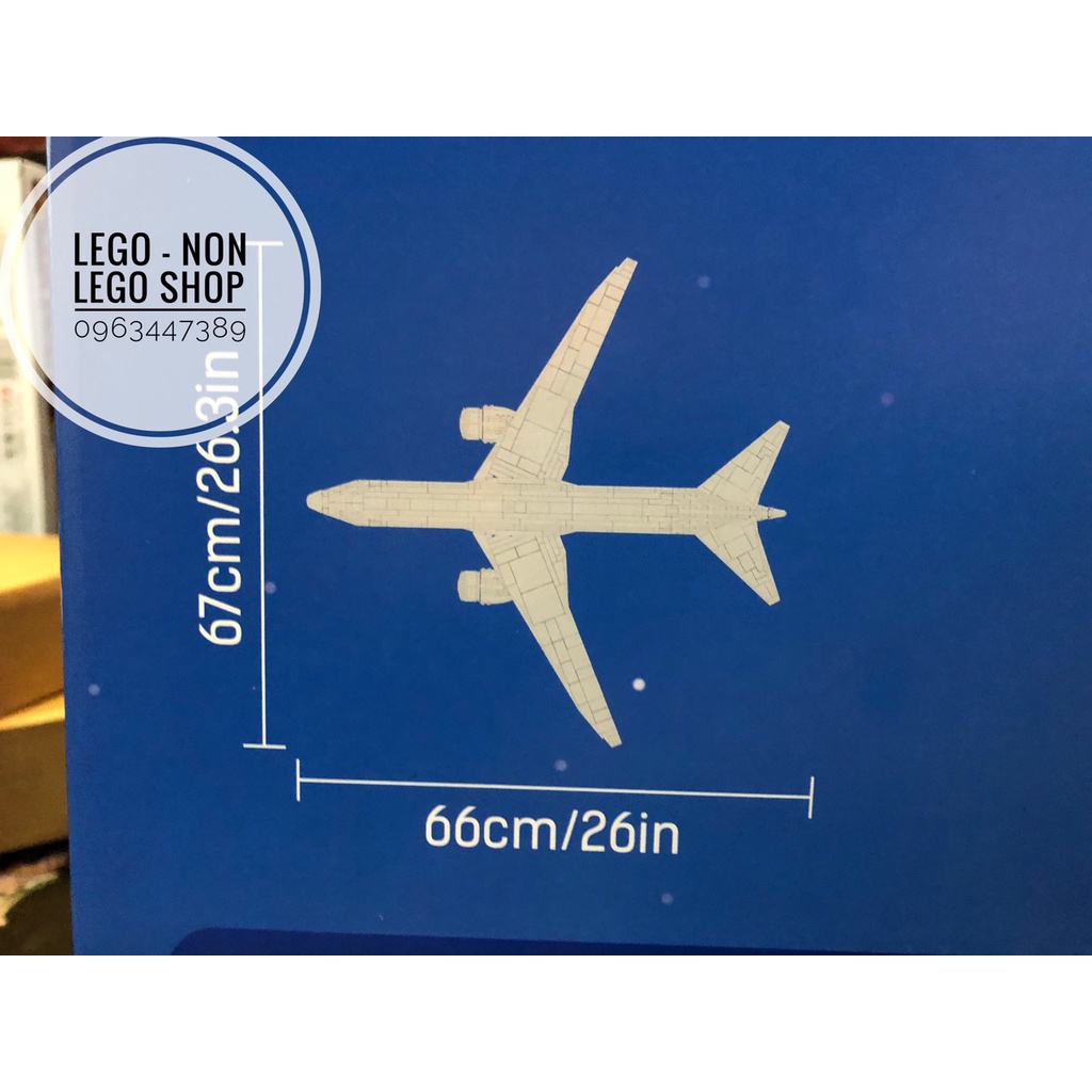 Lego - DK 80009 ( Xếp Hình Máy Bay Boeing Airplane 787 Dreamliner 1349 Mảnh )