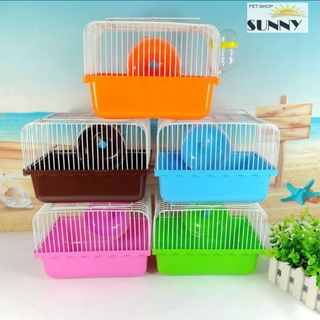 (ChongBoer) Lồng mini khay cao nuôi hamster, ốc mượn hồn