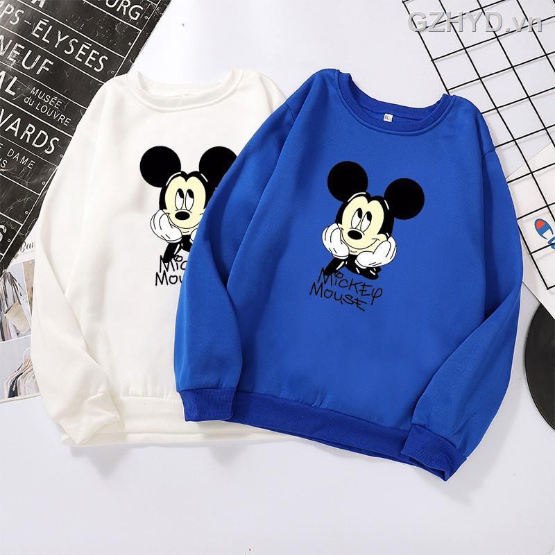 66☁๑✒JS Mickey Mouse Long Sleeve Hoodies For Men And Women