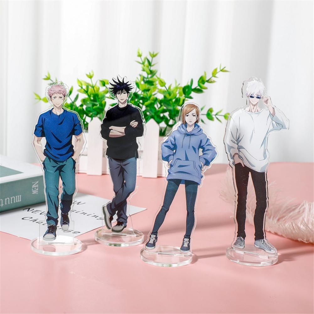 Lilyes Jujutsu Kaisen Mô Hình Đồ Chơi Dễ Thương Để Bàn Trang Trí Đĩa Đứng Fushigura Megumi Itadori Yuuji