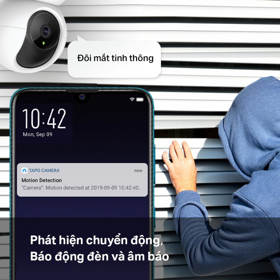 Camera Wifi TP-Link Tapo C200 Camera 360 độ Full HD 1080P, giám sát ,an ninh, đàm thoại 2 chiều - Bảo hành 2 năm | BigBuy360 - bigbuy360.vn