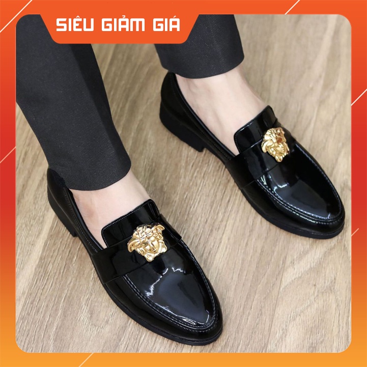 Giày Lười Da Bóng Nam Giá Rẻ -Tăng Thêm Chiều Cao 3cm - GL02