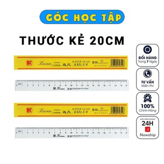 Thước kẻ 20cm - 30cm trong suốt- Shop Góc Học Tập