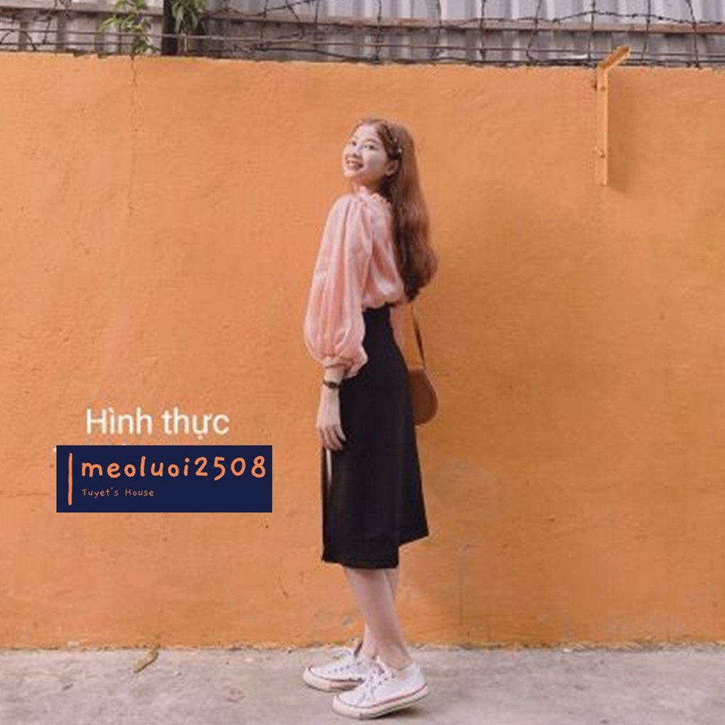 CHÂN VÁY MIDI XẺ TÀ Ẻ-1