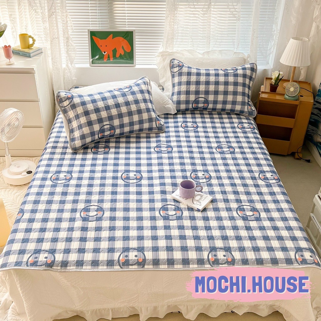 THẢM ĐIỀU HÒA MOCHI.HOUSE CHIẾU CAO SU NON CHẤT TENCEL LATEX MÁT LẠNH HÀNG NHẬP KHẨU