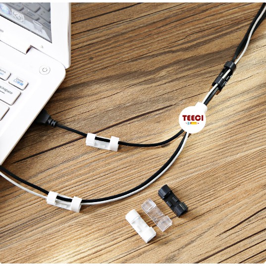 &lt;Video Review&gt; Bộ 20 Nút Đai Silicon Bọc Giữ Nứt Đứt Gãy Bảo Vệ Dây Điện Cáp Sạc Nẹp Cố Định Dây Điện Luồn Dây Điện U171