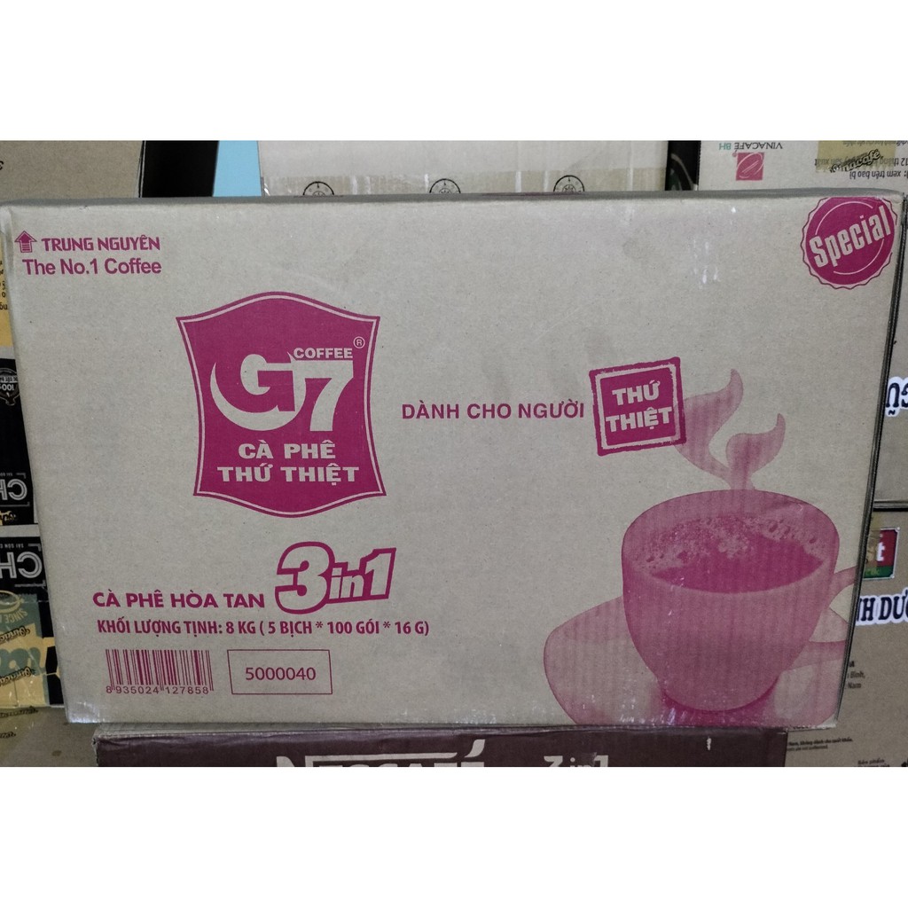 [Mã 159FMCGSALE giảm 8% đơn 500K] Cà phê G7 3in1 - Bịch 100 sticks 16gr