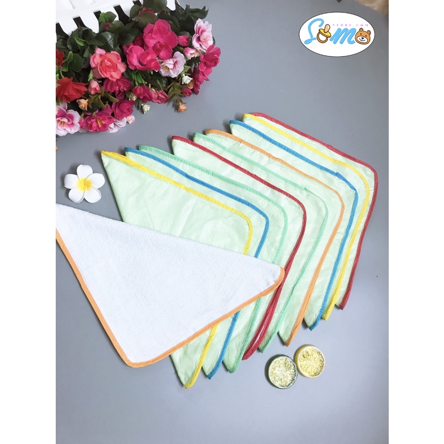 Set 10 miếng tấm lót chống thấm thay tã, tấm lót sơ sinh 30x30cm