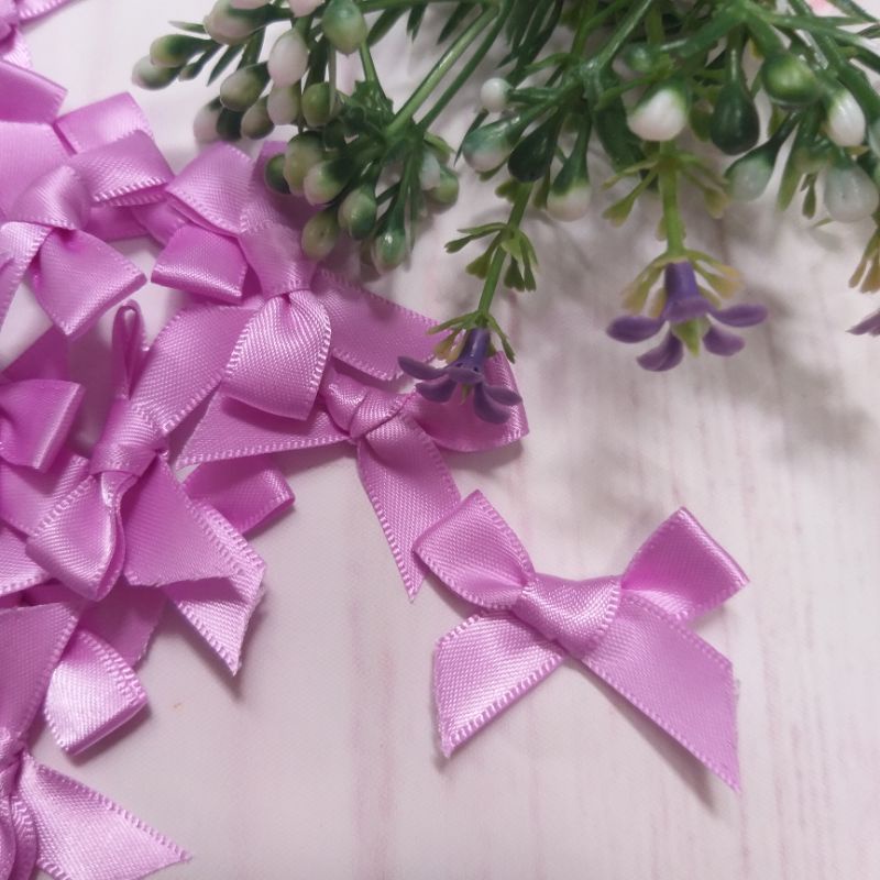 Nơ  lụa trang trí , size 1cm