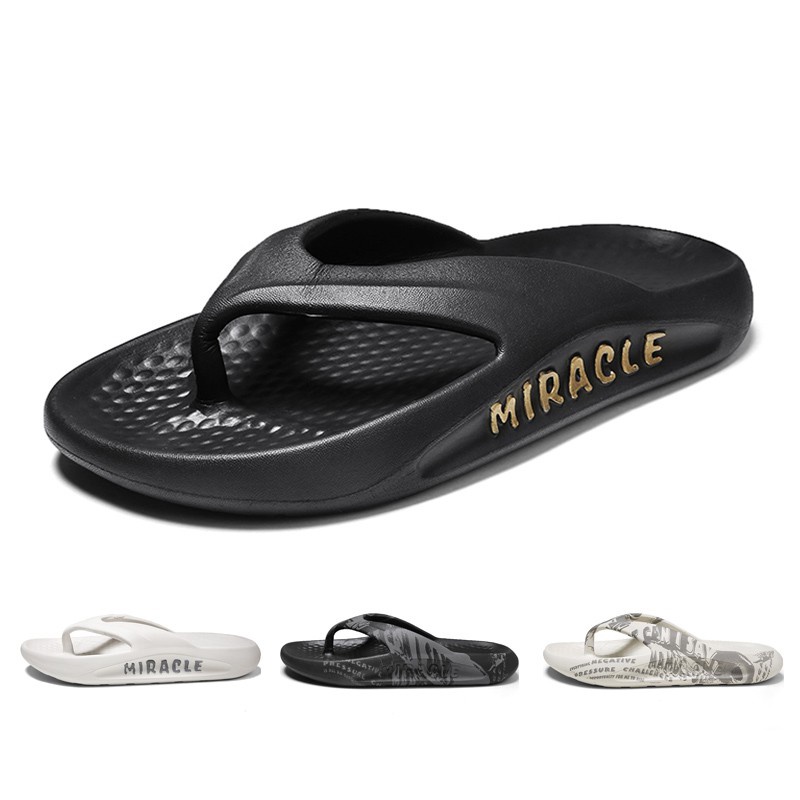 Dép Xỏ Ngón Đi Biển Đế Dày Thoải Mái Chống Trượt Cho Cặp Đôi Size 35-46