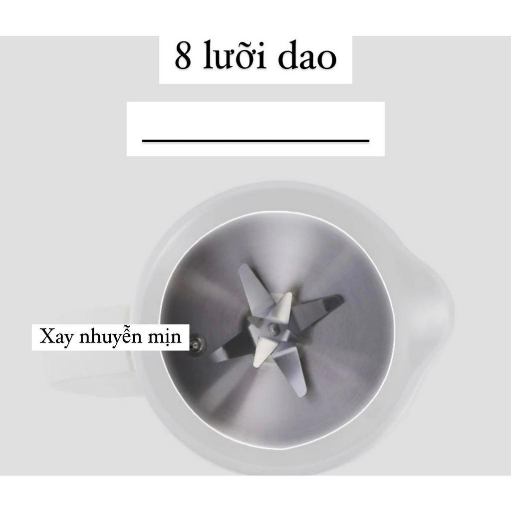 Máy làm sữa hạt mini XUTAOTAO 800ml đủ cho 1-3 người, máy nấu sữa hạt đậu nành, nấu cháo cho bé, máy xay hạt đa năng