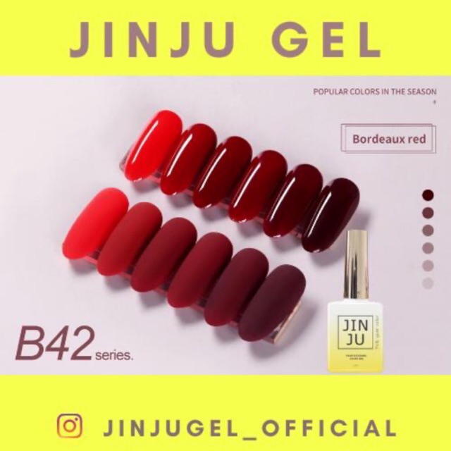 SƠN GEL JINJU MÃ B42 Tone đỏ mận