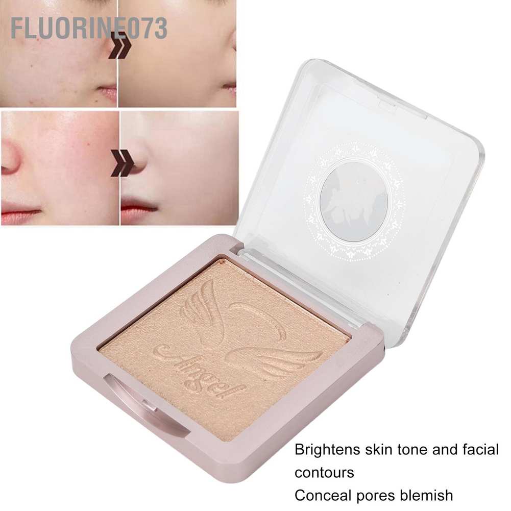 Fluorine073 Highlighting Powder Women Pearly Lustre Blemish Conceal Brightening Makeup Highlighter Cosmetics 0.2oz