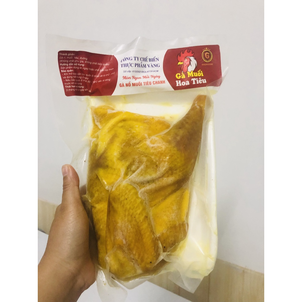 gà nổ muối tiêu chanh gói 500g | BigBuy360 - bigbuy360.vn