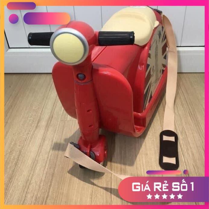 FREESHIP !!! Vali xe Vespa chòi chân cho bé Royalcare 822217 - MÀU ĐỎ