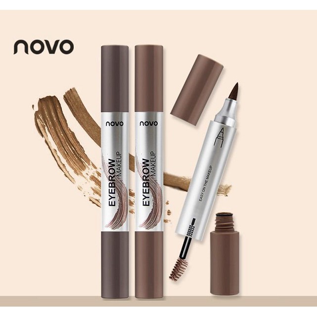 Bút lông kẻ mày phẩy sợi 2 đầu NOVO 5271 | BigBuy360 - bigbuy360.vn