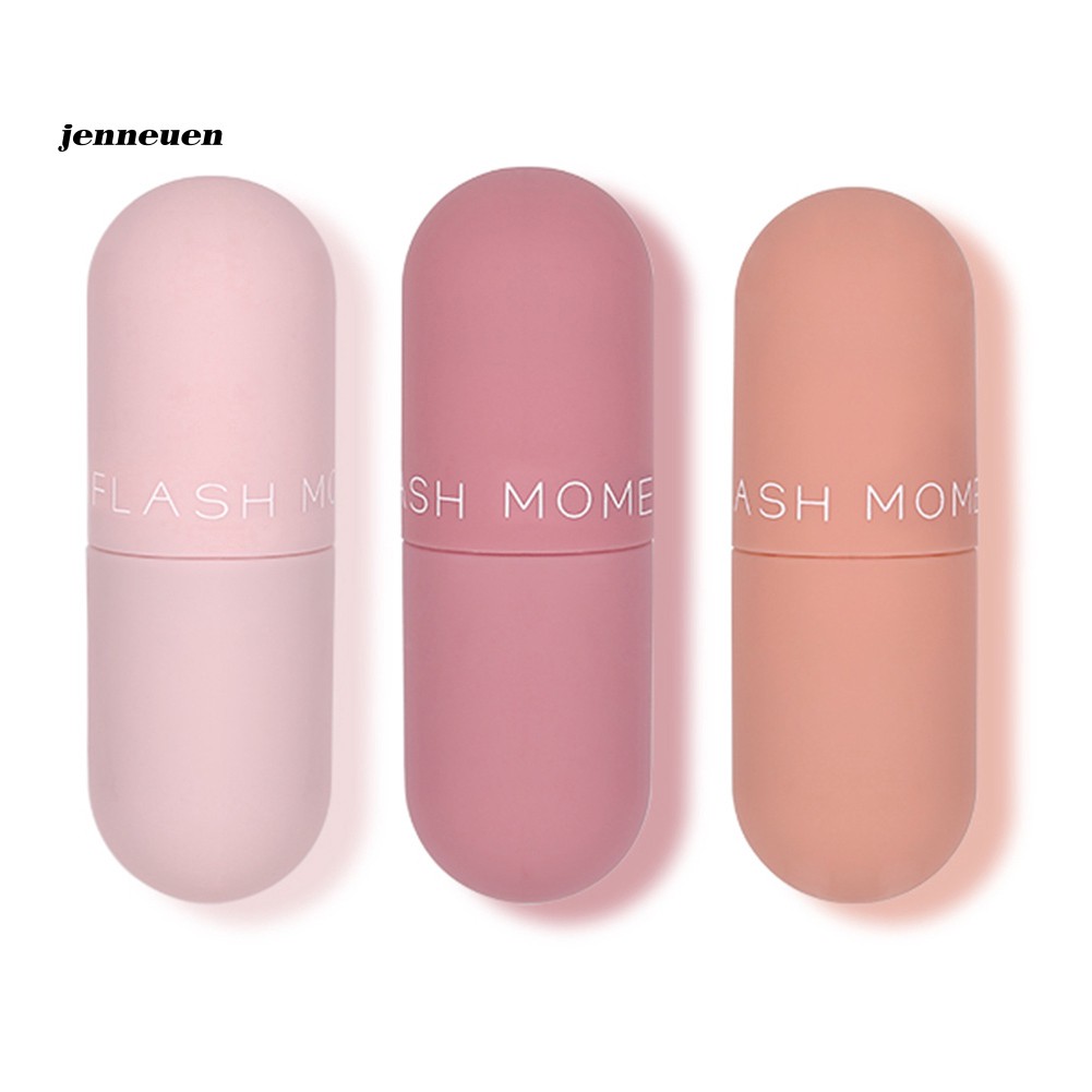 [Hàng mới về] Set 3 Son Lì Mini Không Làm Khô Môi Chống Dính Lâu Phai Thiết Kế Vỏ Son Hình Viên Nang Xinh Xắn