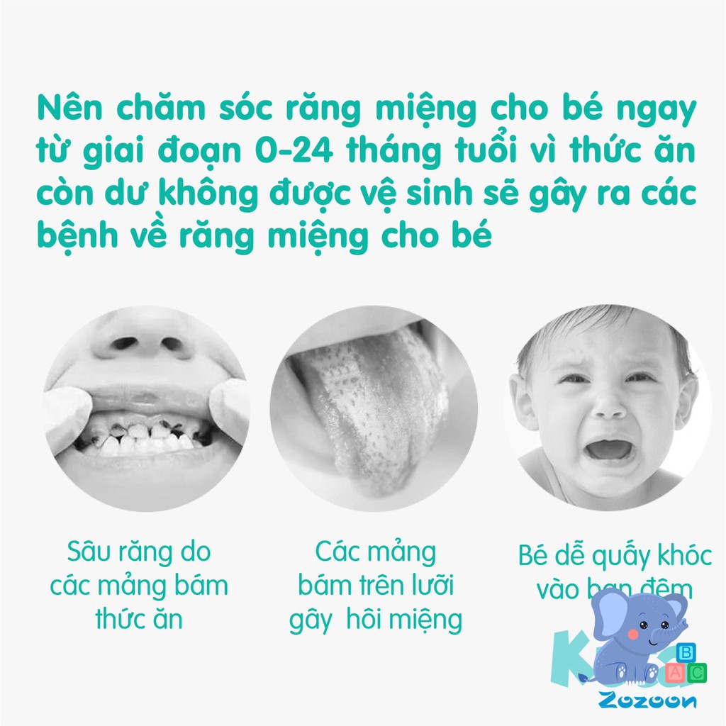 Gạc rơ lưỡi, tưa lưỡi kháng khuẩn KUTA