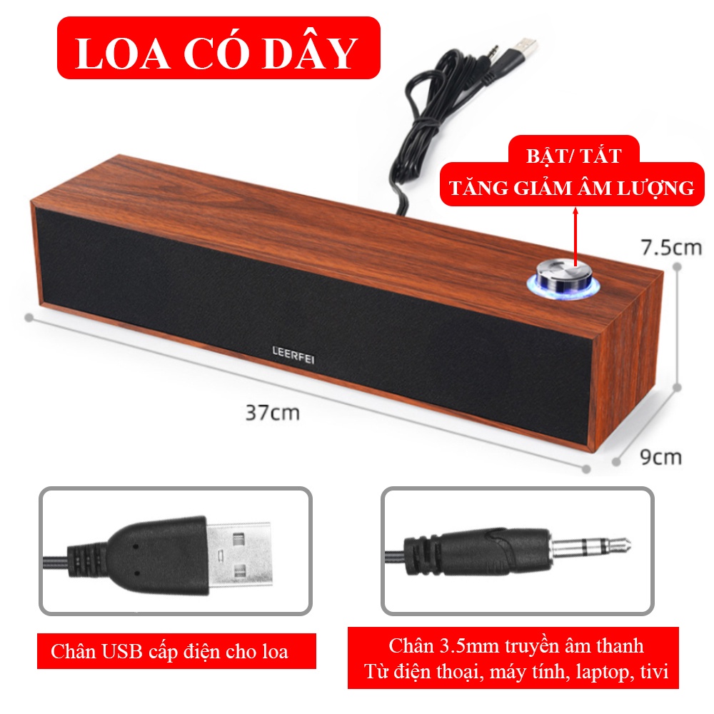 Loa Máy Tính Để Bàn E-3513 Âm Thanh Vòm 6D