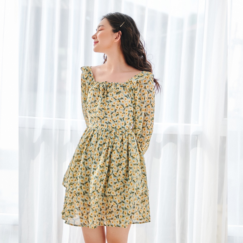 BLEUBIRD Váy voan xoè 2 tầng JARDIN DRESS | BigBuy360 - bigbuy360.vn