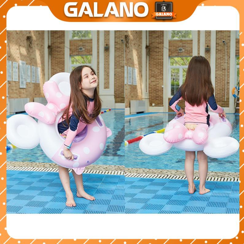 Phao Bơi Cho Bé GALANO Phao Bơi Trẻ Em Xỏ Chân Chống Lật An Toàn Bơi Lội Họa Tiết Mickey SS-001188