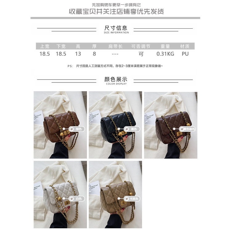 Fanli Túi Da Đeo Chéo Hình Vuông Nhỏ Thêu Đường Chỉ Có Thể Nổi Bật Thời Trang Cho Nữ