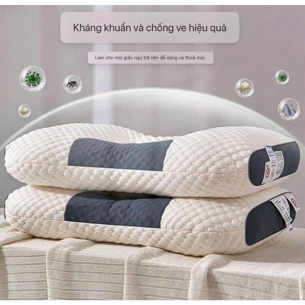 Gối Spa Chống Đau Mỏi Vai Gáy Mềm Mại Thiết kế nằm ngửa và nằm nghiêng , Hạn chế ngáy, Ngủ ngon hơn