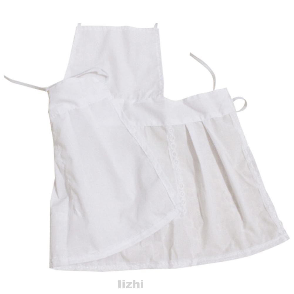 Bộ Tạp Dề + Mũ Đầu Bếp Vải Cotton Pha Mềm Thoải Mái Dễ Thương Cho Bé