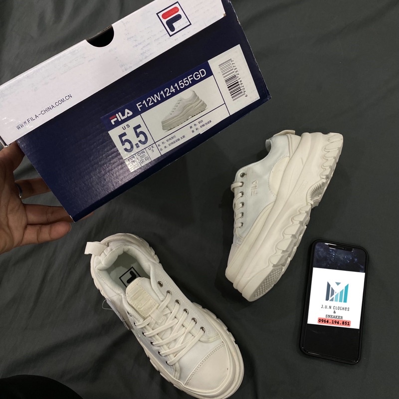 GIÀY FI.LA ĐẾ CAO NỮ SC LAI AU [ FULL BOX + FREE SHIP ]