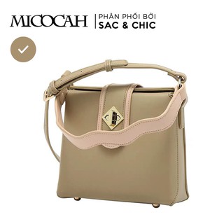 Túi xách mcc-87 dáng hộp cơ bản khóa kim loại micocah