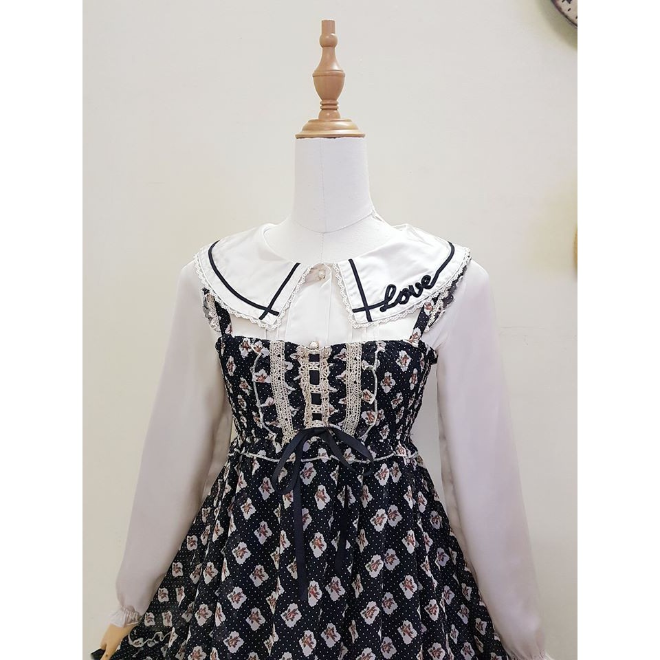 Đầm dây phối áo voan