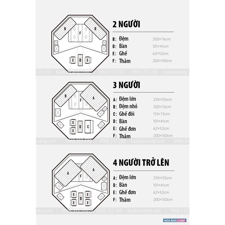 Thảm Lót NatureHike NH21PJ050 cho Lều Kim Tự Tháp NatureHike Octagon NH20ZP014