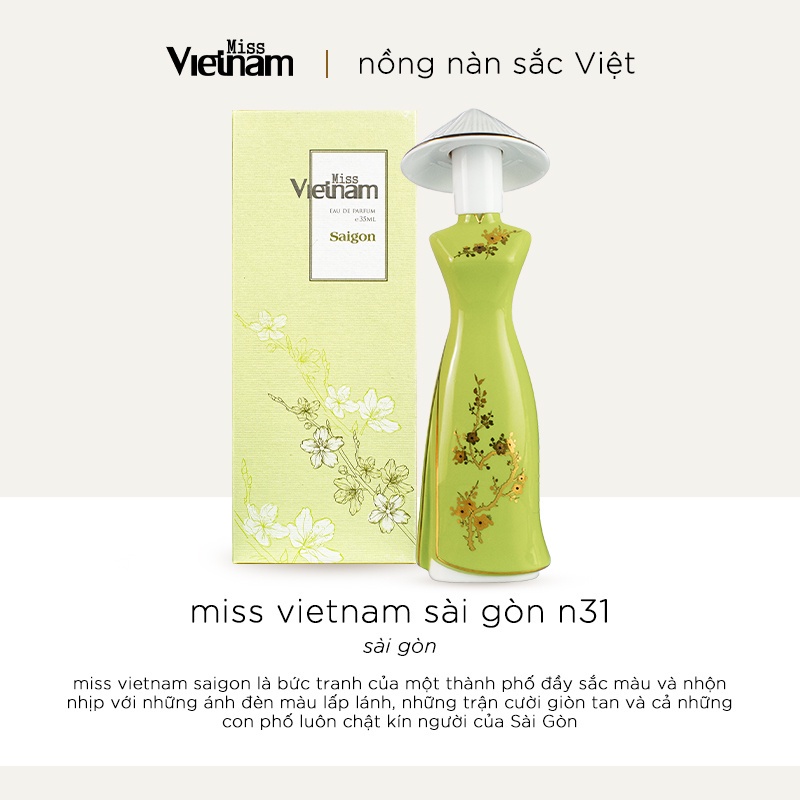 Nước hoa Miss Việt Nam gốm sứ N31 - Saigon