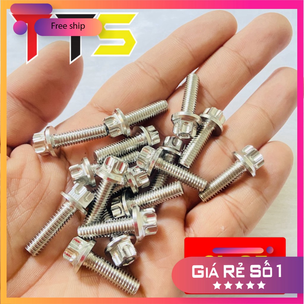 HCM  Ốc inox SALAYA THÁI trụ 6ly đầy đủ size sử dụng bắt dàn áo, lốc máy, ốp pô ( 1cm đến 11cm ) ĐỒ CHƠI XE MÁY GIÁ SỈ