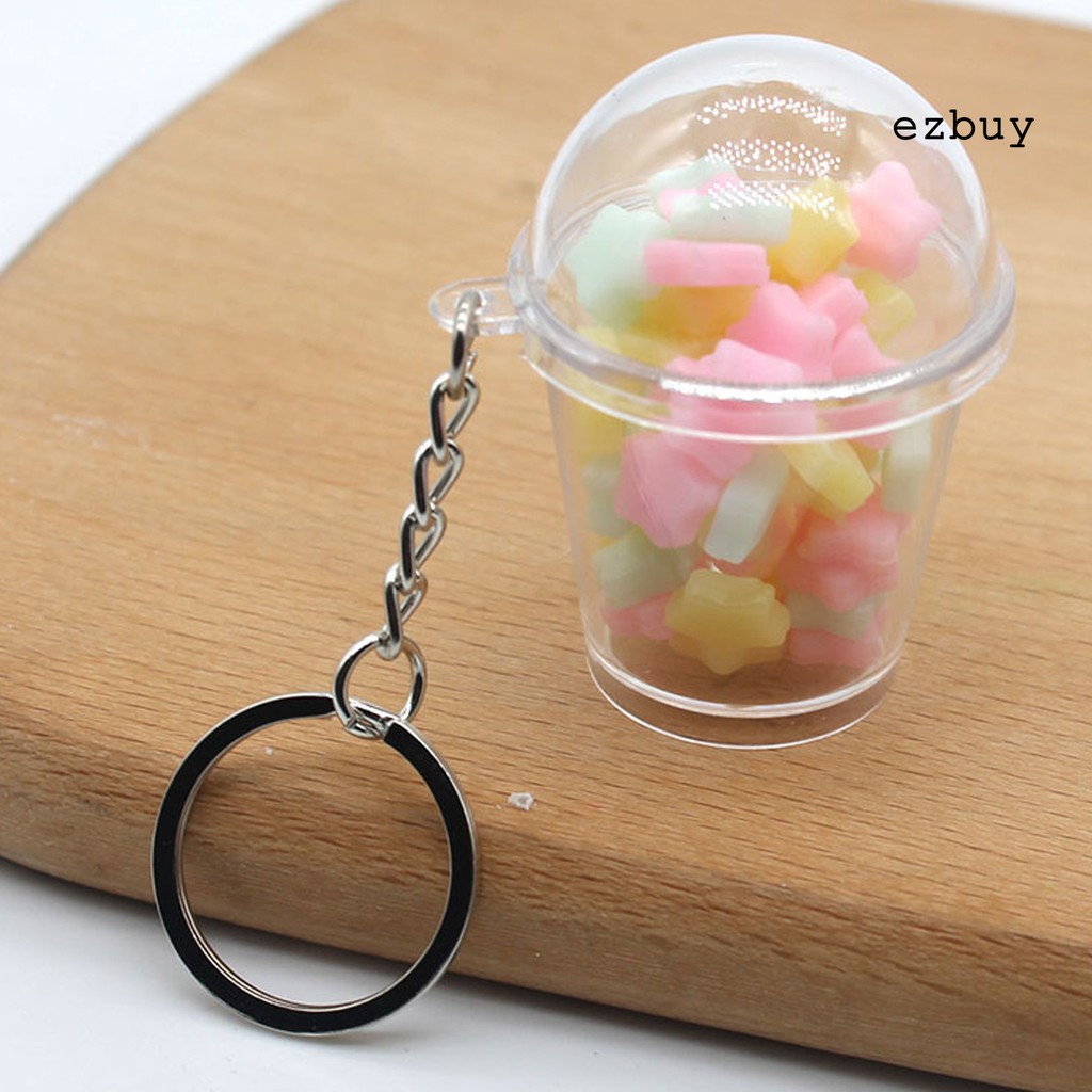 Móc Khóa Hình Ly Nước Bắp Rang/Bánh Kẹo/Cốc Nước Cho Cặp Đôi