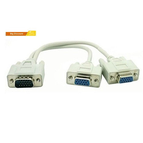 Bộ Chia 2 Cổng Vga Svga 2 Đầu Âm 15 Pin