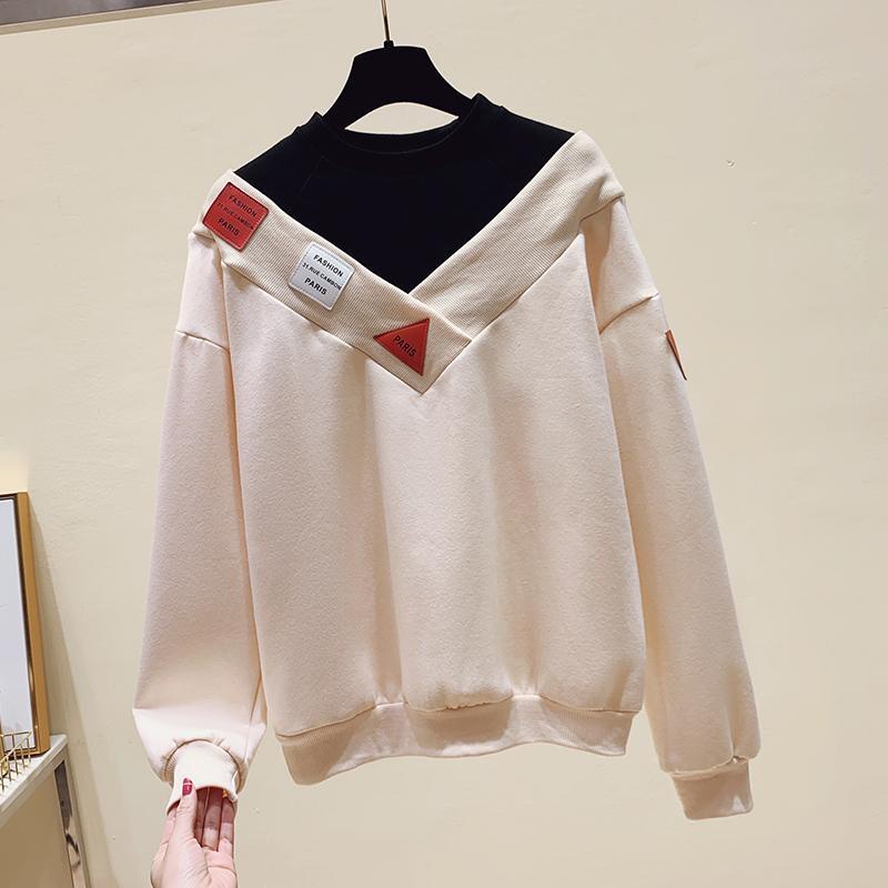 Áo len tay dài dáng rộng thời trang thu đông phong cách Hàn Quốc mới cho nữ